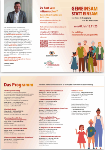 Gemeinsam statt Einsam